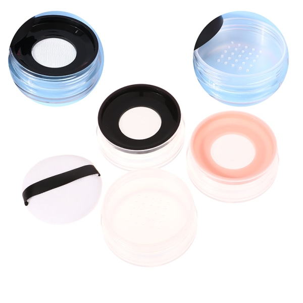20g Tom Luftpute Puff Box Med Pulver Svamp Sifter Eller Ela D