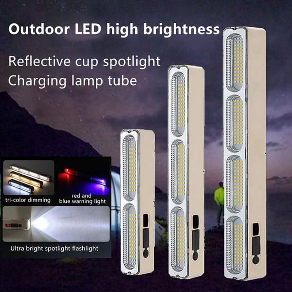 LED Camping Arbeidslys Med Krok USB Oppladbar Under panseret Arbeidslys 22cm 2000mah
