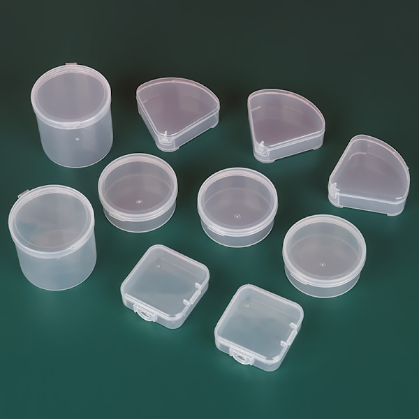 Case för triangel/rund/fyrkantig Puff Transparent Spo B