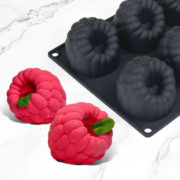 Silikonform i livsmedelskvalitet, hallonformad, non-stick, fruktdesign, bakform B