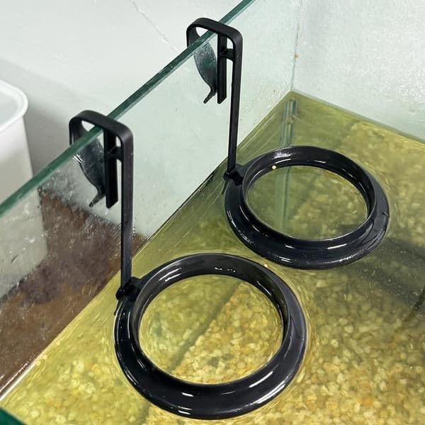 1/2/5 st akvariefoderring fisktankstation flytande bricka 1Pc