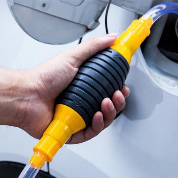 Bil Manuell Handpump Bränslevätskeöverföringspump Rör Sugolja 12