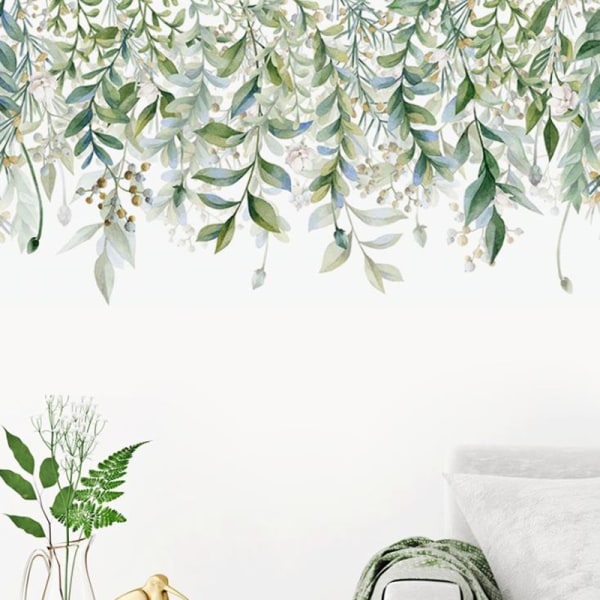 Green Leaves Wall Stickers For Soverom Stue DIY Wall Des