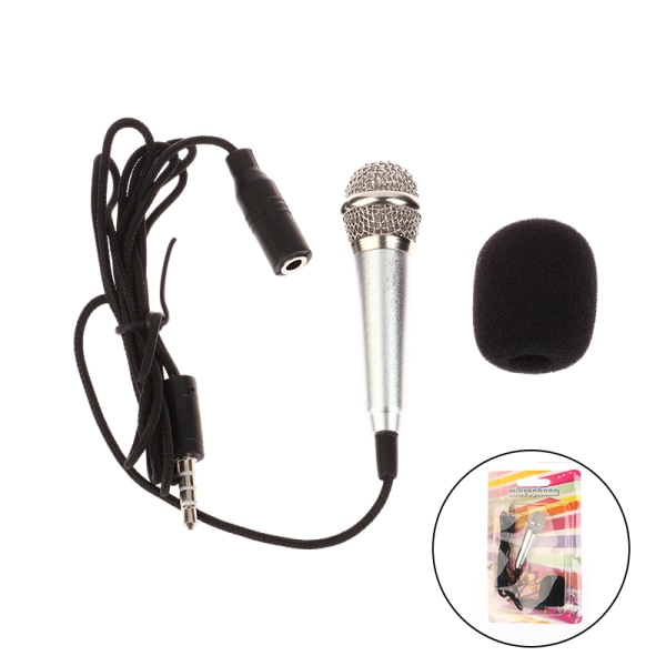 3,5 mm:n karaoke-mikrofoni, ministereokuuloke-in-ear-kuuloke Silver no  Headset 2a81 | Silver no Headset | Fyndiq