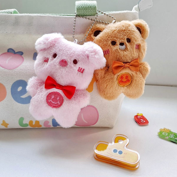 Eläin pehmolelu karhu Sammakko Panda Riipus Nukke Avaimenperä Laukku Avain Pig