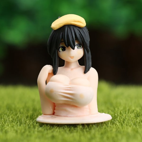 5 cm Anime Bil Desktop Dekoration Docka Bröstet Shaking Kanako