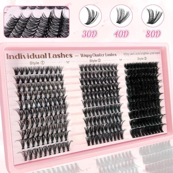 Individuelt Eyelash Extension Cluster Lash Kit D Curl Lash Clust