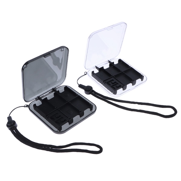 Case för Switch/Switch Lite/Switch OLED 12-kassetter Transparent