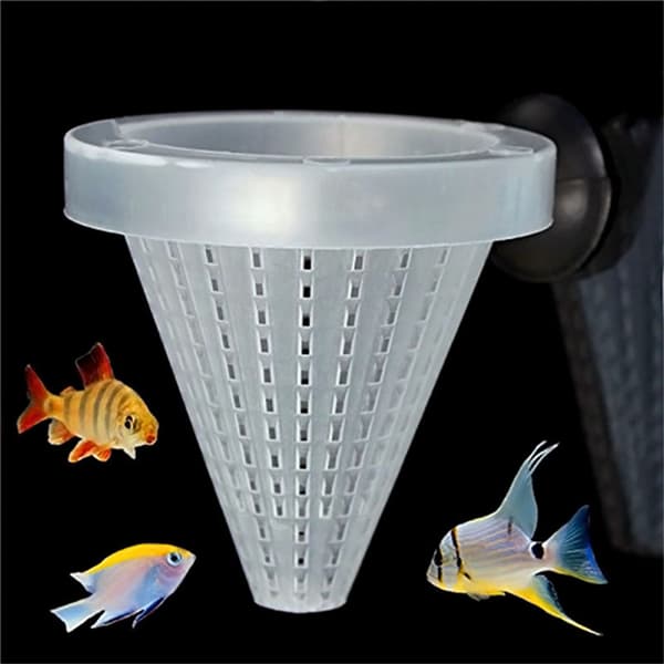 4 stk Akvarium Red Worm Feeder Keglefodring til Fish Tank Angel