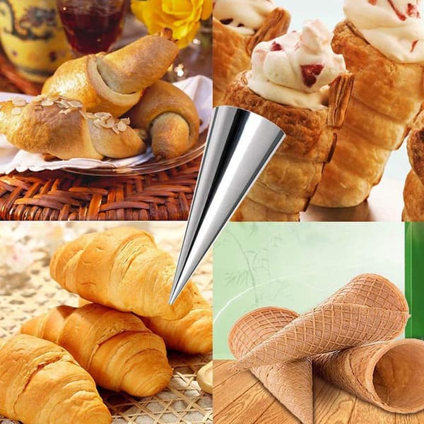 Cannoli-rør i rustfritt stål Cannoli-rør Bakeformer med P 4