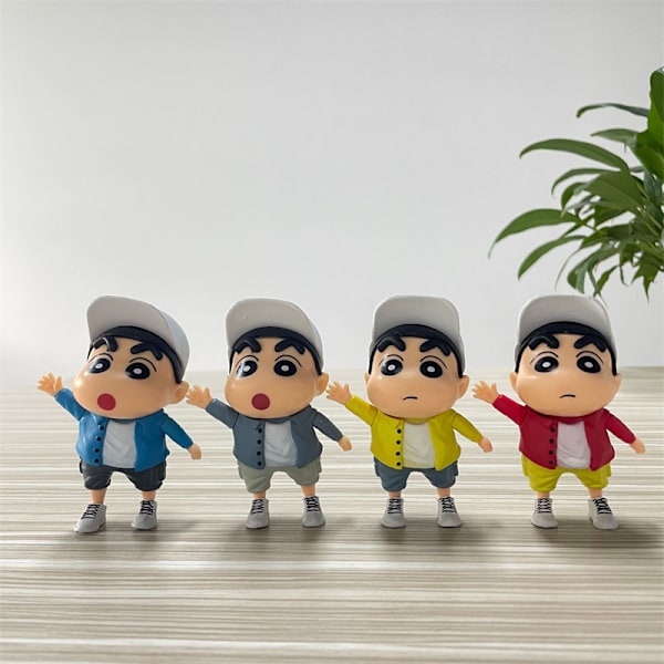 PVC Staty Modell Docka Crayon Shin-chan Figur Nohara Shinosuke Red