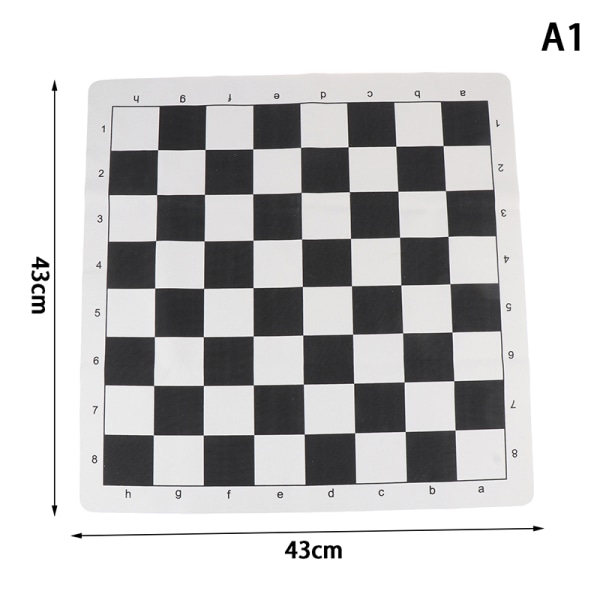 PU Läder Soft Tournament Schackbräde för barns utbildning 43X43CM