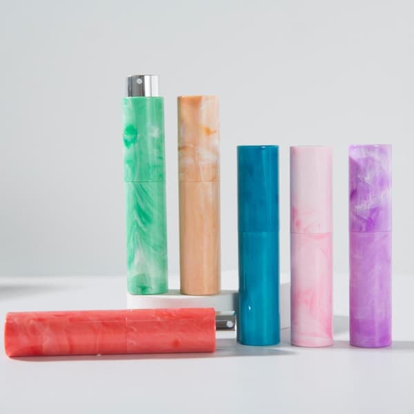 10 ml marmoreret mønster Twist parfume forstøver lækagesikker flere C A2