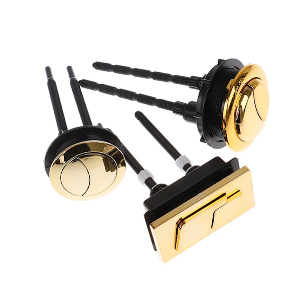 Dual Flush Toilet Tank Gold 48mm/58mm Button Pyöreä muotoinen wc square