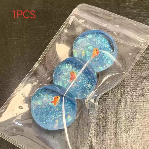 1/5 stk. Ocean Planet leketøy, liten gullfisk klemme dekompresjon A 1pcs