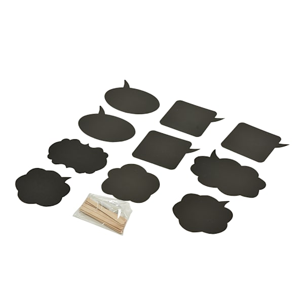 10 kpl DIY Photo Booth Prop Häät Syntymäpäiväjuhla Musta kortti Ch