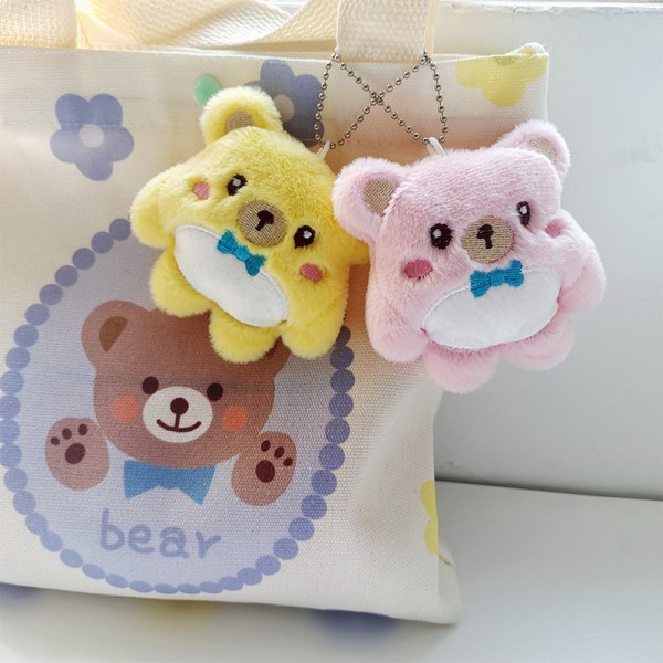 Sarjakuva pehmo nukkeriipus e Bear avaimenperä reppulaukun riipus Pink