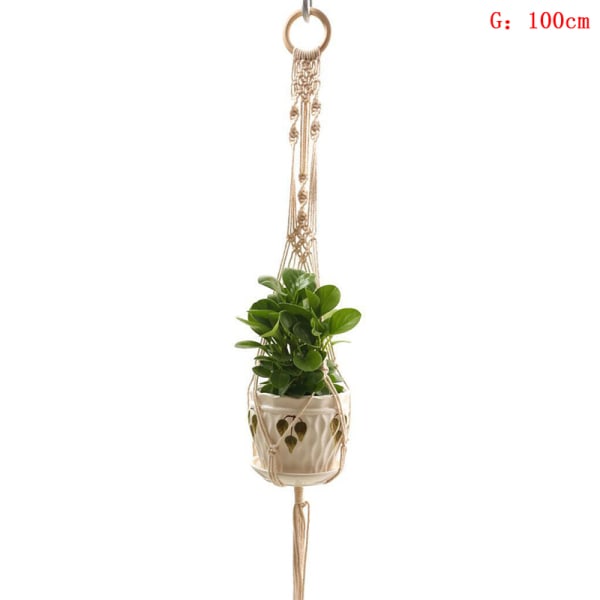 Grythållare Rame Hanger Hanging er Basket Jute Braided Rope Cra G