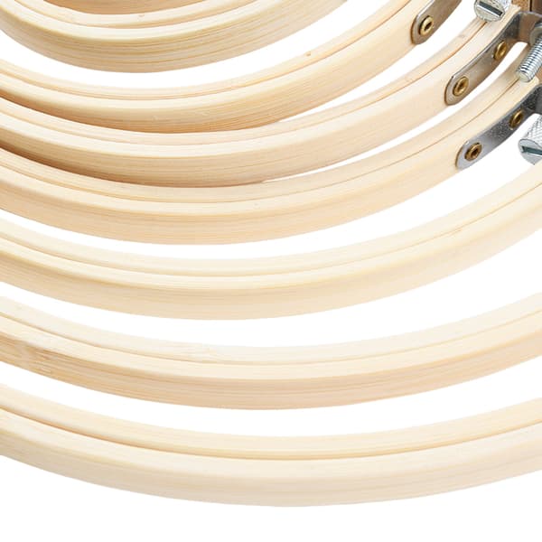 Bambu Ram Broderi Hoop Ring DIY Broderi Målning Cross 33cm