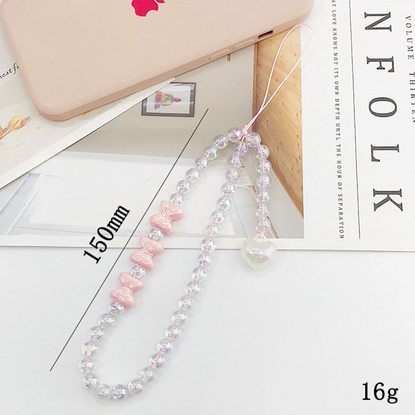 e Bear Bowknot Mobile Rope Nyckelring Lanyard Hand String Telefon B A2