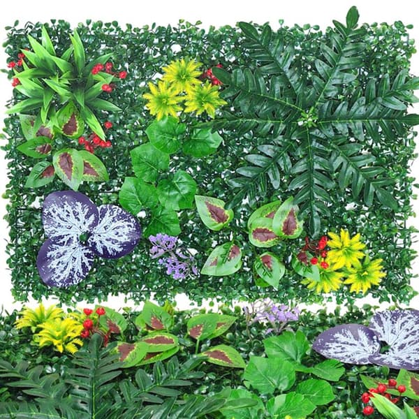 40X60cm Konstgjord Gräsväggspanel Ständigt Gröna Löv Buxbom A3
