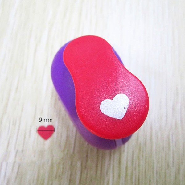 DIY Heart Shape EVA Foam Punch Paper Punch Håndlaget Puncher Rou 9mm