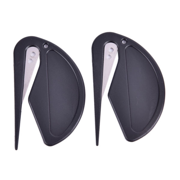 2st Mini Plast Brevöppnare Sharp Post Kuvertöppnare Black