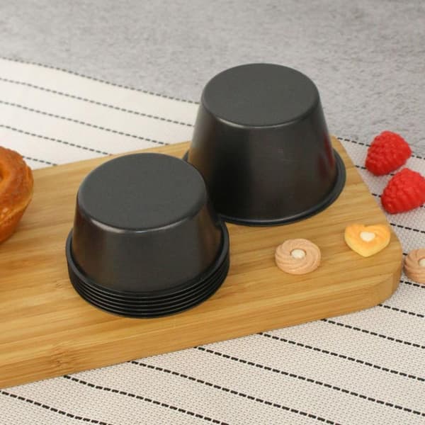 1/5 STK Muffinsform Kompakt Design Enkel Utløsning Effektiv Oppbevaring 200ML