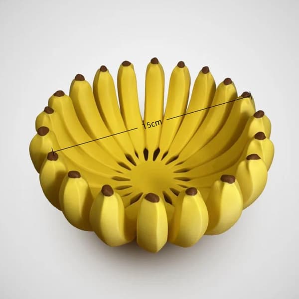 Kreativ bananformet opbevaringsbakke 250mm