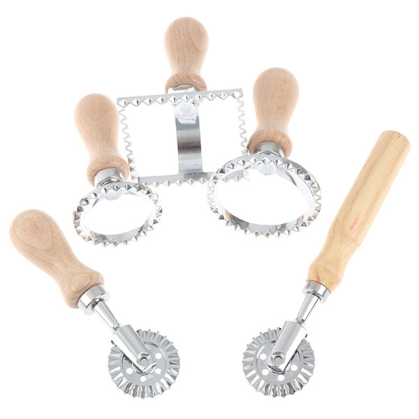 5 styles Pasta Hand-ting hine Relief Dumpling Embossing cake g E