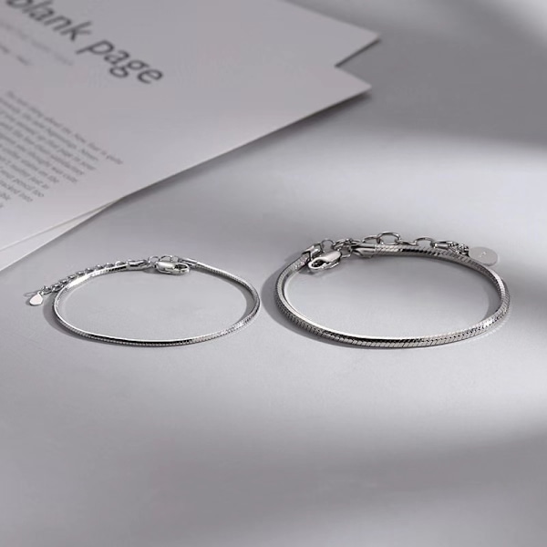 Pariskunta Rannekoru Pariskunta Snake Bone Rannekoru Niche Yksinkertainen lahja Fo For women