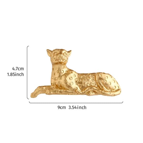 Leopard Ljusströmbrytare Dekoration Harts Leopardfigur Självhäftande A3