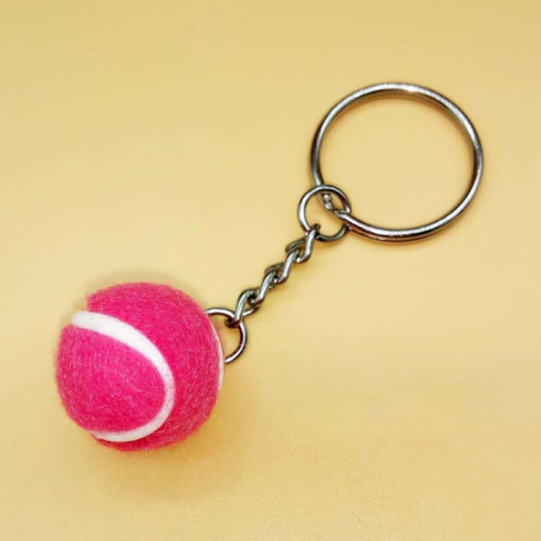 1PC Avainnippu Tennis Ball Metal Avaimenperä Auton Avaimenperä Avaimenperä red