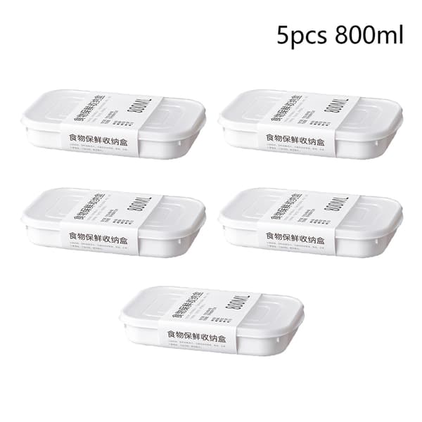 Kylskåpslåda som kan mikrovågsugnas, matlåda Bento S 5pcs