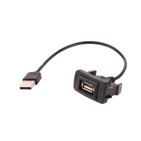 Bil Dashboard Flush Mount USB Panel forlængerkabel Adapter Soc A
