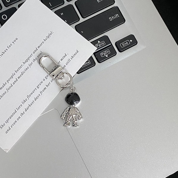 Cross Keychain Creative pyörivä reppuriipus Silver-A7