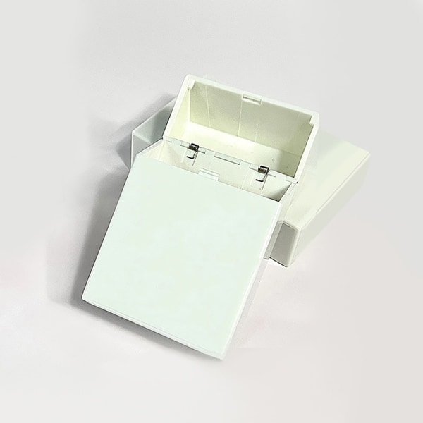 Korttitarrojen säilytys valkoinen laatikko Peltilaatikko Kannettava pieni säilytystila C