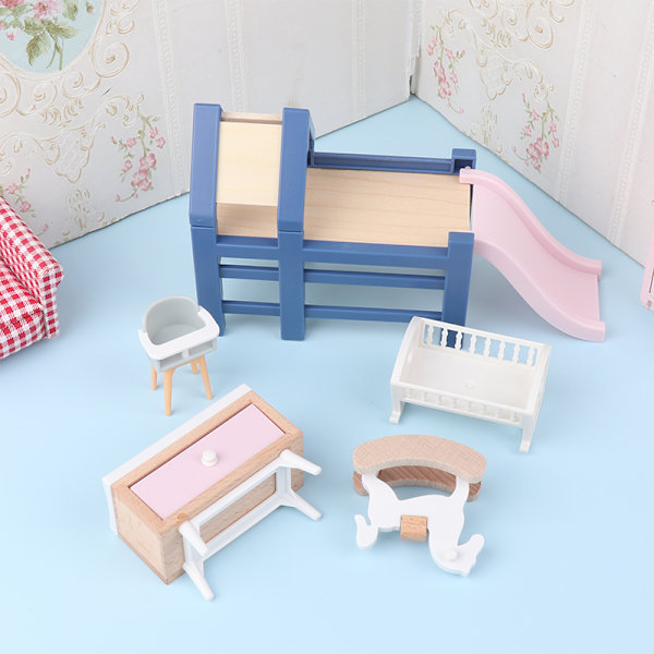 1/12 Dukkehus Mini Møbler Dukkehus Baby Soveværelse Dekoration A3