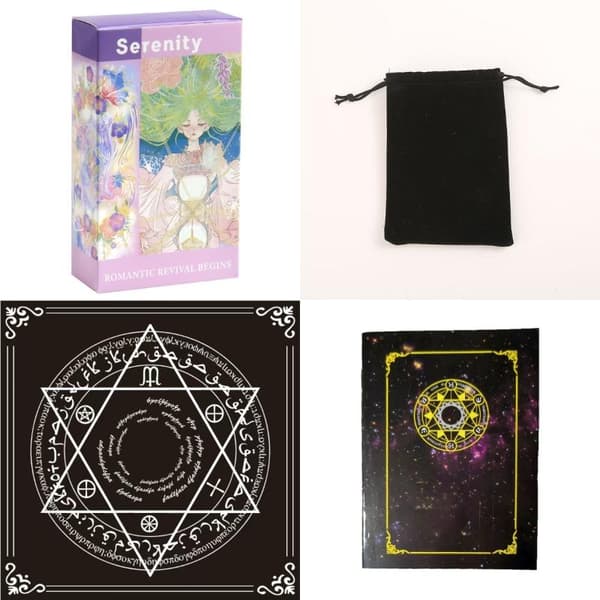78 ark 10.3x6cm Serenity Tarot Deck Varm Drømmende Anime-stil A2