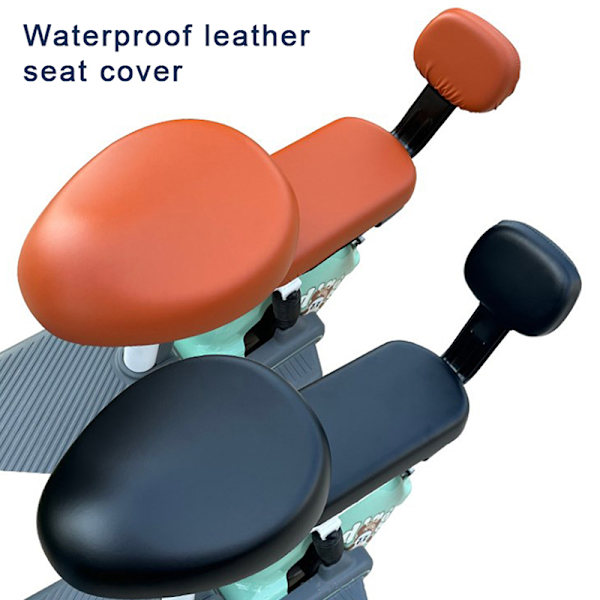 PU El-cykelsædebetræk Batteri Bilcykel Universal Se Black 2PCS