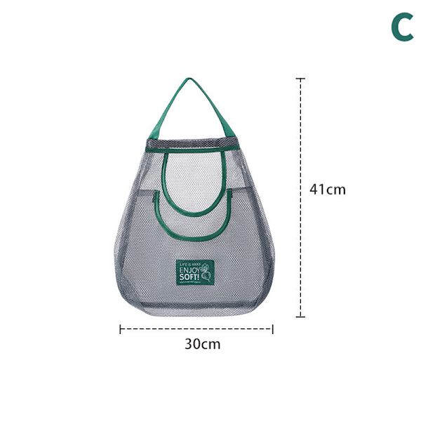 Kök Multifunktionell Frukt Grönsakshängande Bag Wall Hangin C