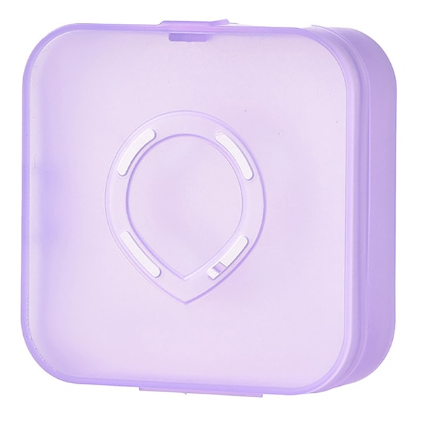 Tom luftkudde Puff Box Portabel kosmetisk case Contai Purple