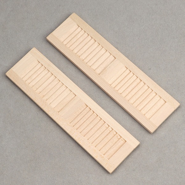 1: 12 Dollhouse Mini dörr- och fönstertillbehör vanlig blank sh