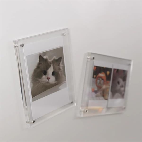 1 st transparent fotoram Akryl magnetisk displayram Post 130×90mm