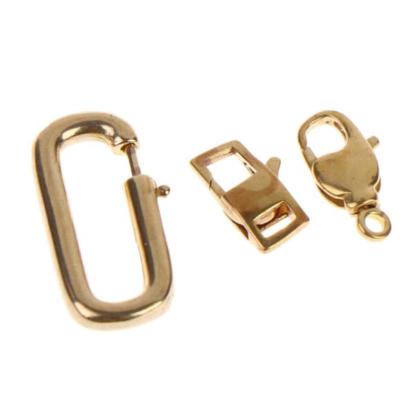 1/2/4 stk DIY Spænde Tilbehør til DIY Håndlavede Smykker Nøglering Pe 17.5x10mm 2pcs