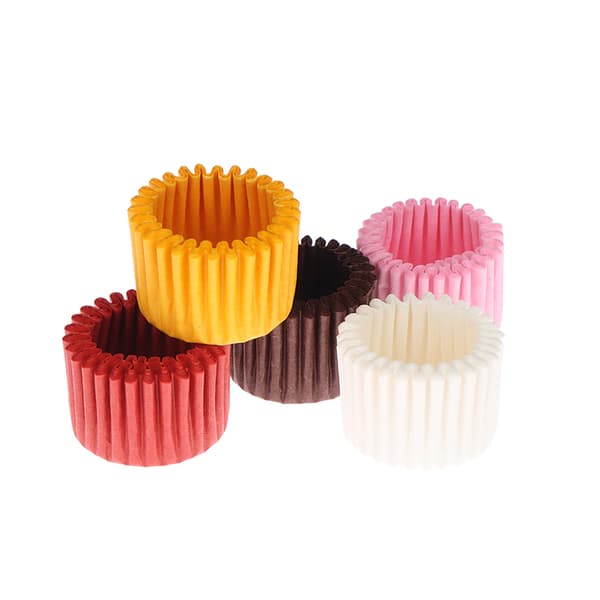1000 STK Mini Sjokolade Papir Liner Bake Muffins kake Cupcake Pink