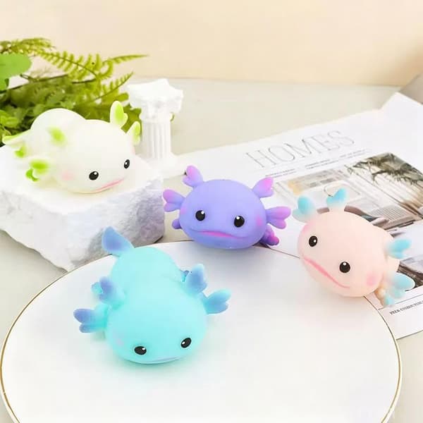 1 stk Axolotl Squishy Leketøy og Sakte Stigende Fidget Leker Myk Sensor B random