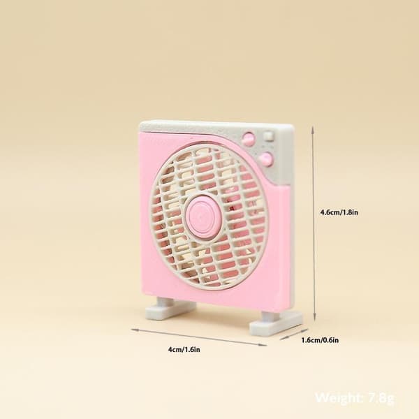 1 stk. mini elektrisk ventilator model dukketilbehør til dukker dukkehus A2