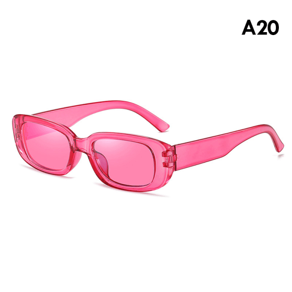 Modesolbriller Kvinder rektangulære skærme Vintage solbriller M A20