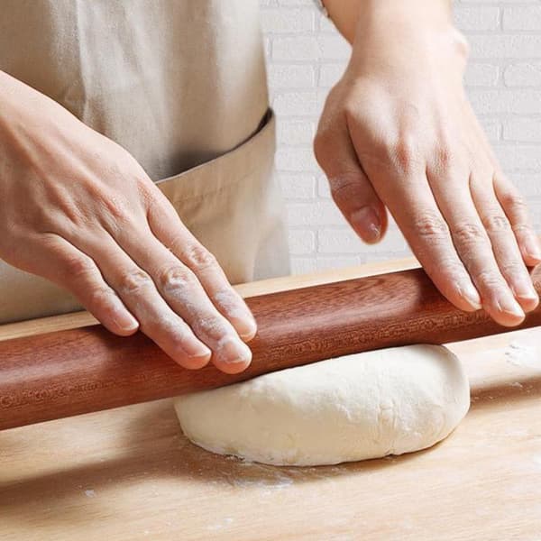 25/30 cm Kjevle i Tre Fondant Kakepynt Deigrulle 30CM